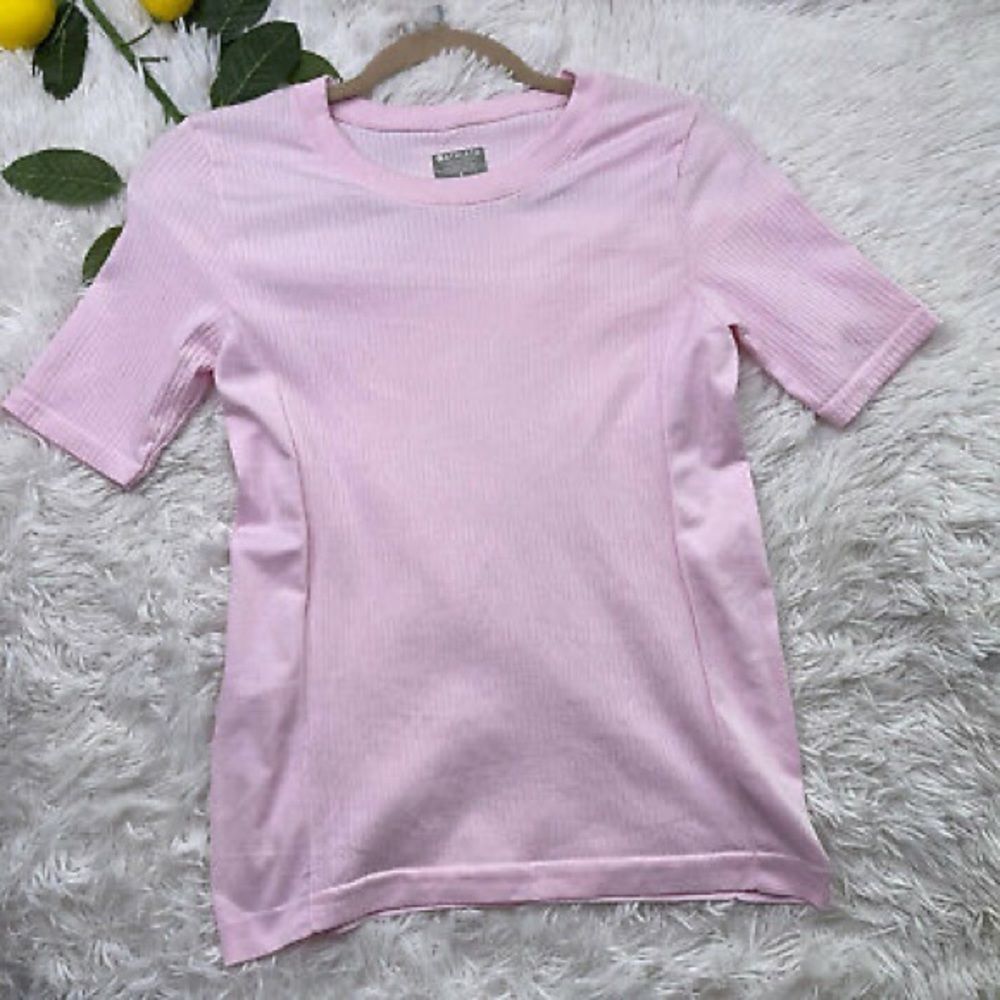 Athleta Renew Pink Ribbed Size Small